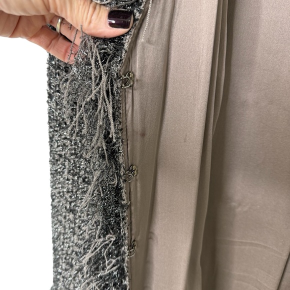 St John Couture Tweed Fringe Jacket Blazer Size 12 - Picture 4 of 7